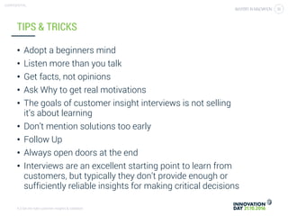 Get the right customer insights & validation (by Michiel Cambron)