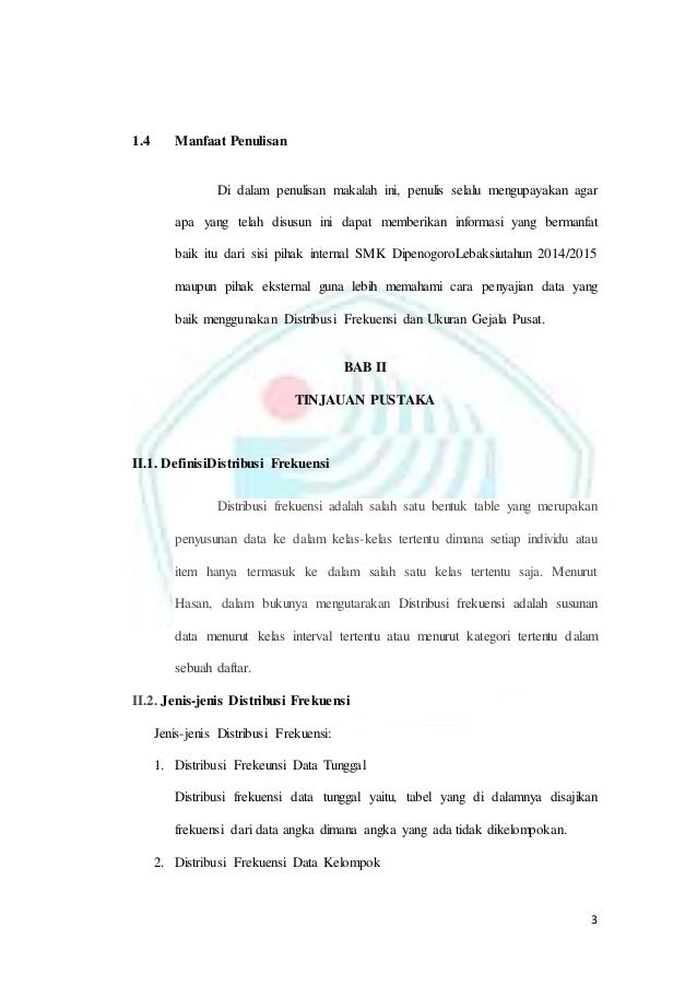 DISTRIBUSI FREKUENSI DAN RATA RATA NILAI UJIAN AKHIR 