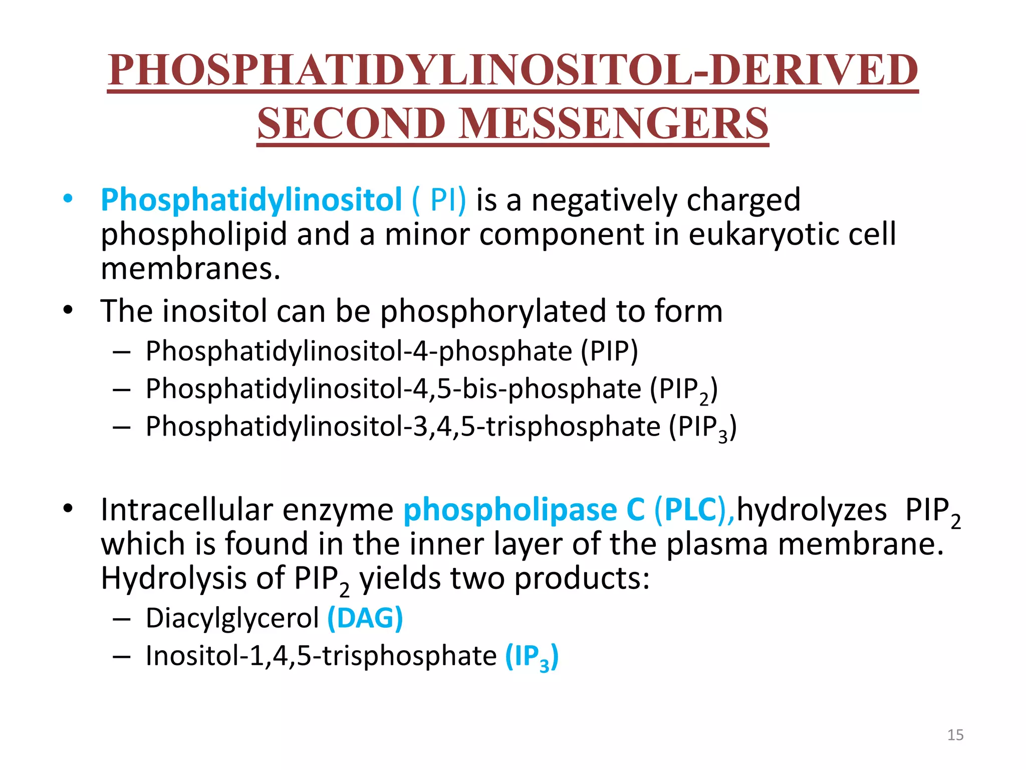 Pip2 Inositol 4.ion channels & secondary messengers | PPTX