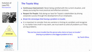 43Marek.Piatkowski@Rogers.com
Evolution of
Lean/TPS
Retrospective
Thinkingwin, Win, WIN
The Toyota Way
 Continuous Improv...