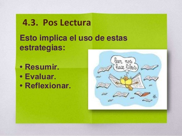 Resultado de imagen para poslectura