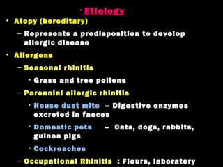 Allergic rhinitis | PPT