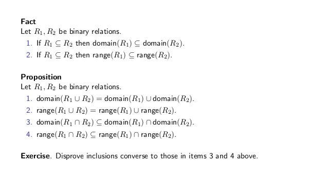 4.4 Set operations on relations