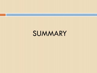 SUMMARY
 