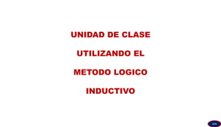 UNIDAD DE CLASE
UTILIZANDO EL
METODO LOGICO
INDUCTIVO
GPA
 