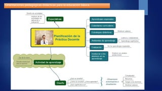 Orientaciones pedagógicas didácticas para la educación básica.
 