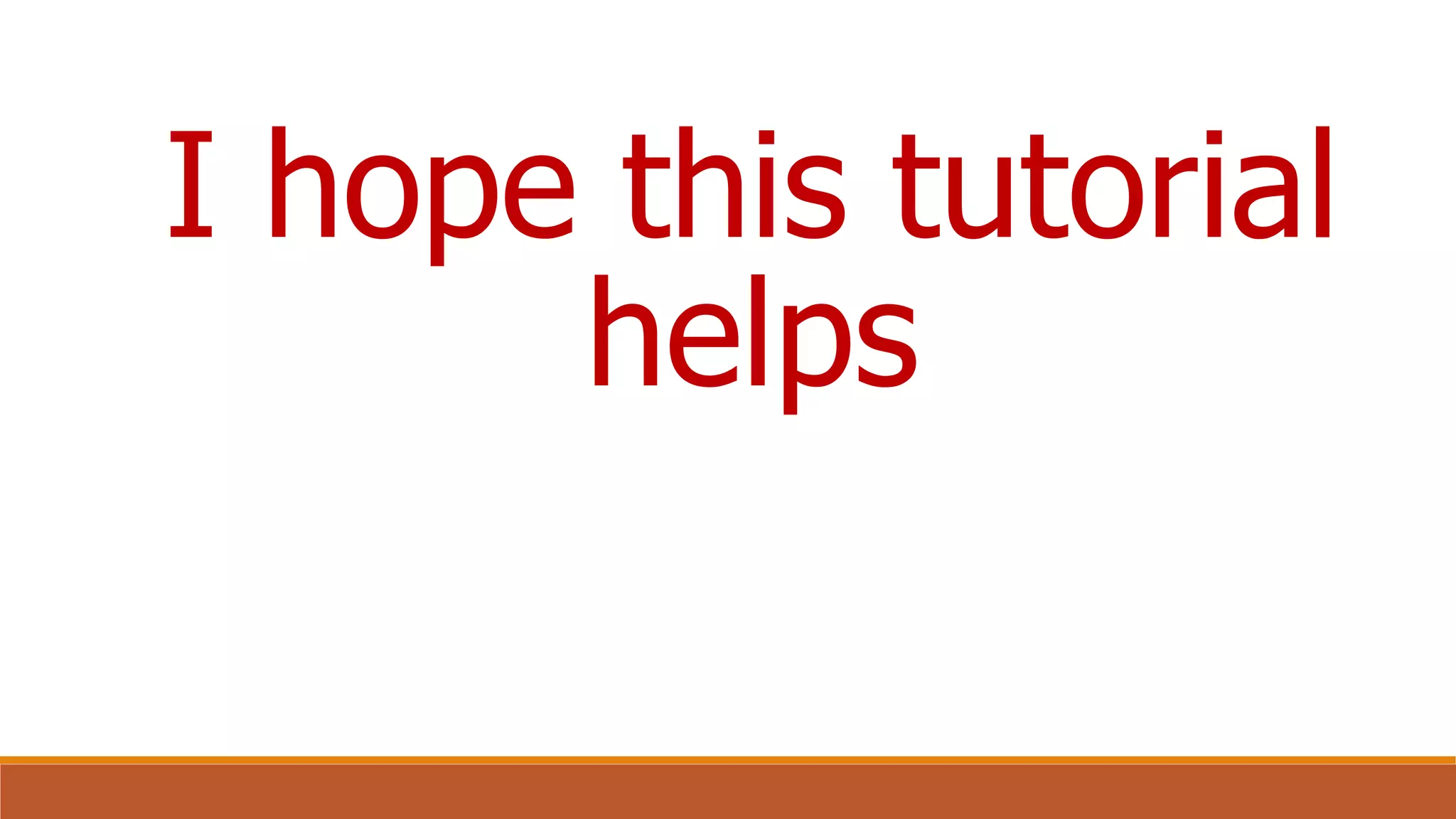 I hope this tutorial
helps
 