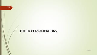 OTHER CLASSIFICATIONS
24
5/28/2017
 