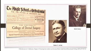 Orthodontics in 3 millennia. Chapter 2: Entering the modern era.Norman Wash.AmJOrthod Dentofacial Orthop 2005;127:510-5).
 