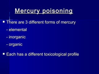 Mercury Poisoning | PPT
