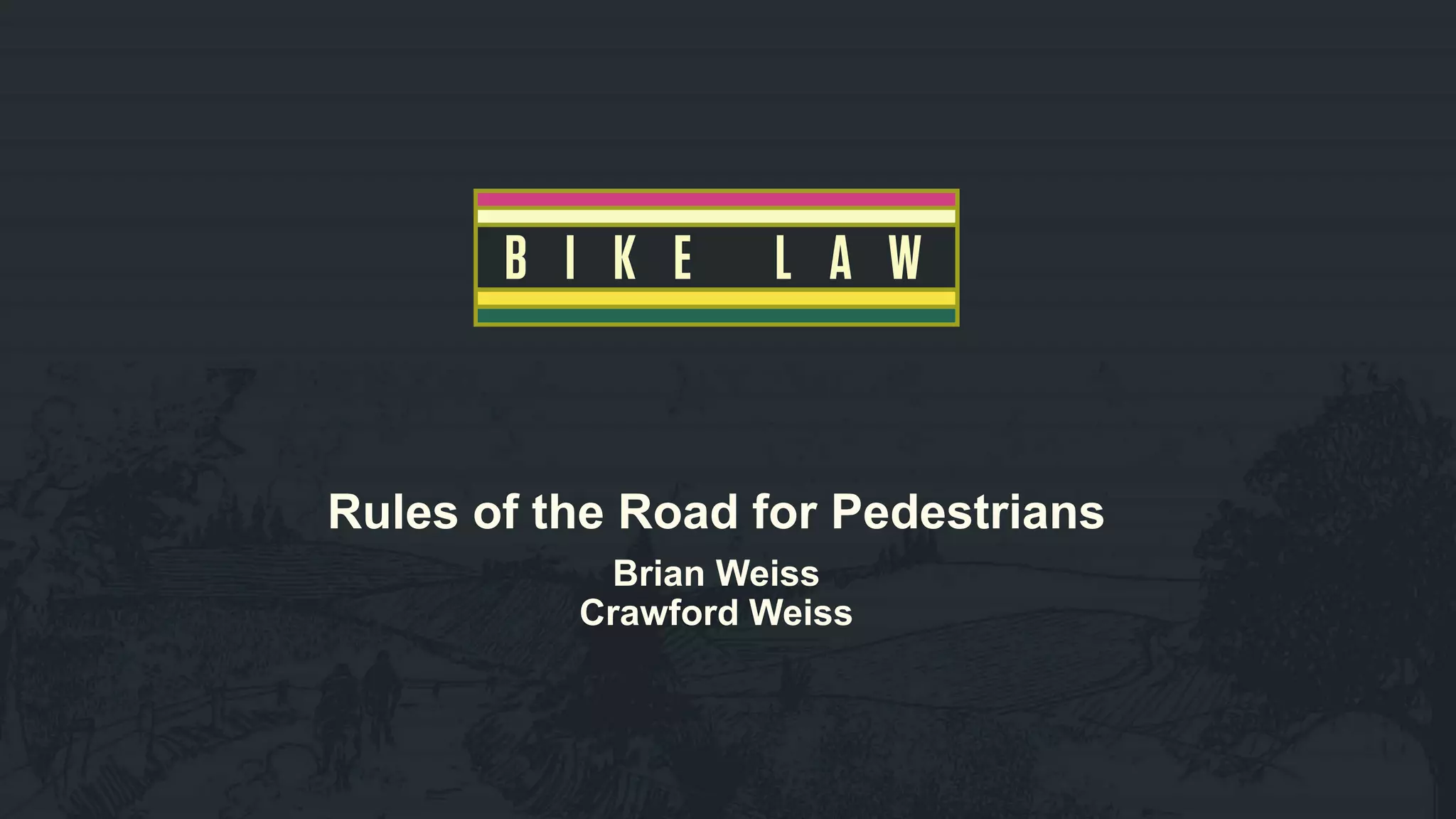 Bike Law powerpoint for Walk Denver from 2017 PPT