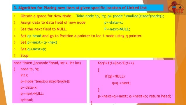 Linked list types of linked list various operations applications o 