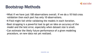 Model selection and cross validation techniques | PDF