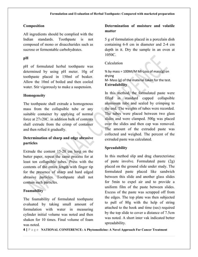 Tooth Powder Formulation Formulation And Preparation Of A Novel Toothpaste Using The – RWUG