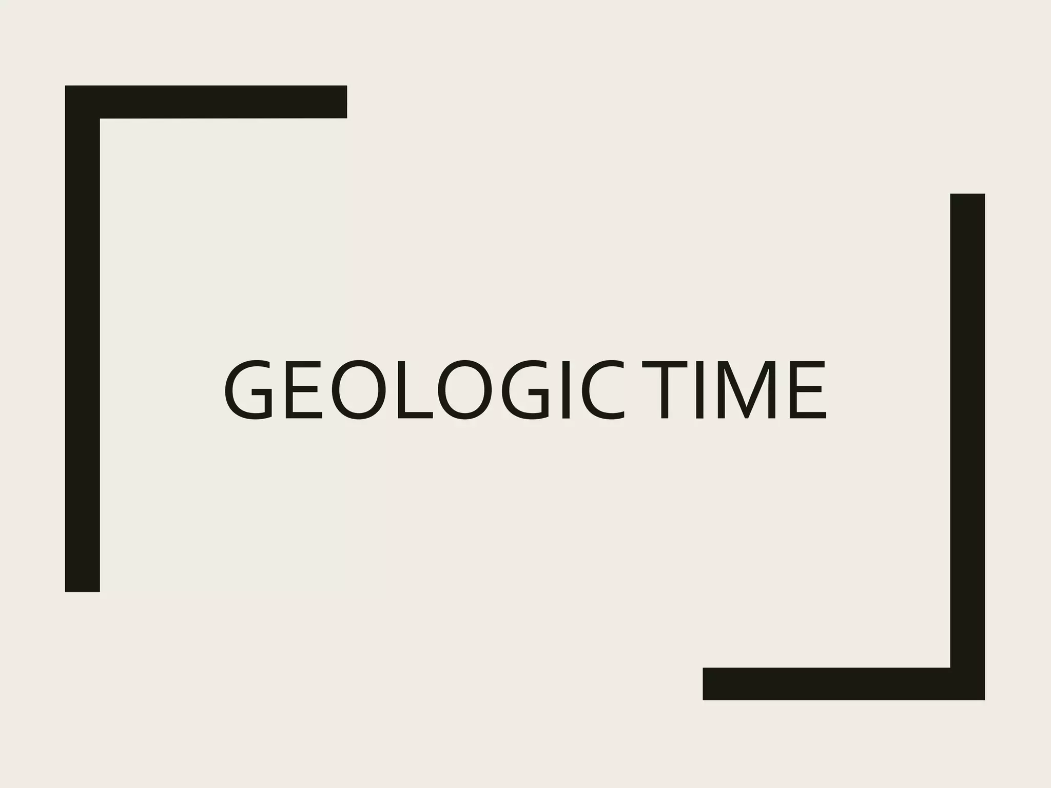 GEOLOGICTIME