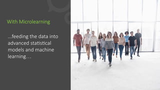 With  Microlearning
...feeding  the  data  into  
advanced  staFsFcal  
models  and  machine  
learning…
 