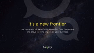 Walmart  and  Microlearning
Voluntary	
  microlearning	
  par/cipa/on	
  averages	
  91%	
  	
  
Knowledge	
  levels	
  on	
  topics	
  around	
  safety	
  increased	
  by	
  15%	
  
1M	
  behaviors	
  observed	
  monthly,	
  96%	
  posi/ve	
  
Recordable	
  incidents	
  at	
  8	
  of	
  Walmart’s	
  distribu/on	
  
centers	
  decreased	
  by	
  54%	
  
0
0
Level	
  4:	
  Results	
  
0
0
Level	
  3:	
  Behavior	
  
0
0
Level	
  2:	
  Learning	
  
0
0
Level	
  1:	
  Reac/on	
  
 