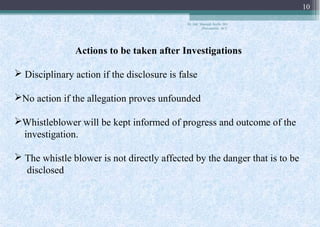 The public interest information disclosure act | PPT
