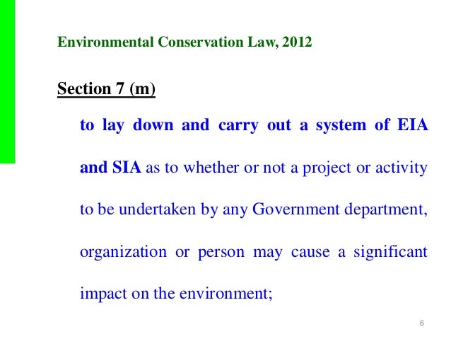 Environmental conservation law