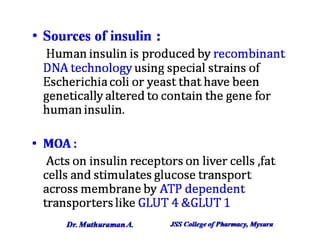 4.5 insulin, oral hypoglycemic agents and glucagon | PDF