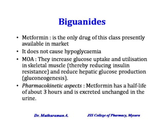 4.5 insulin, oral hypoglycemic agents and glucagon