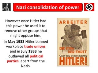 Hitler and Nazi Germany - nazi consolidation of power | PPTX