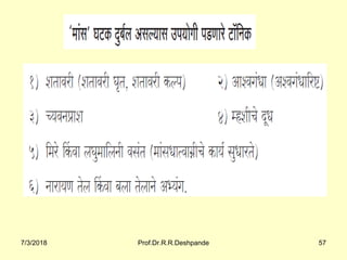 7/3/2018 Prof.Dr.R.R.Deshpande 57
 