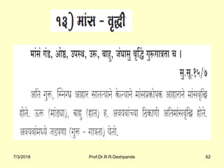 7/3/2018 Prof.Dr.R.R.Deshpande 62
 