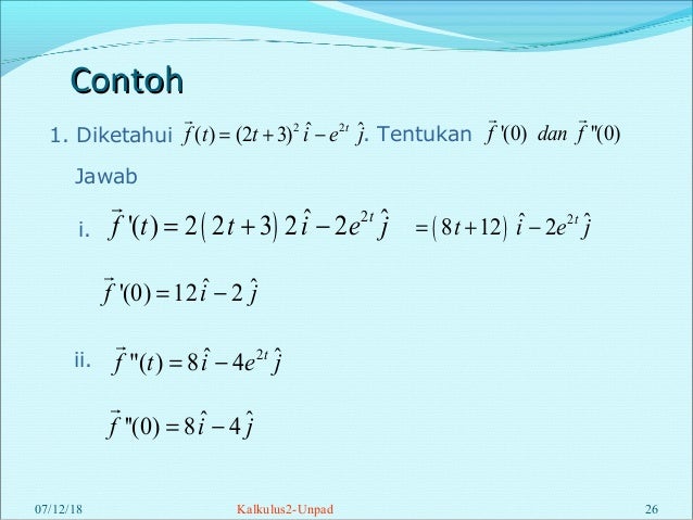 Contoh Soal Kalkulus Vektor – SiswaPelajar.com