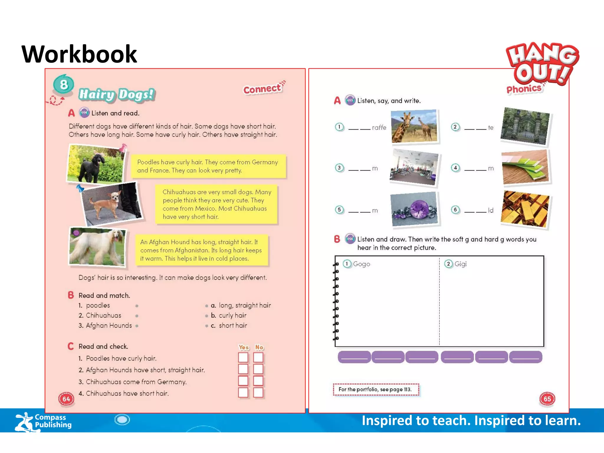 Inspired to teach. Inspired to learn.
Workbook
 