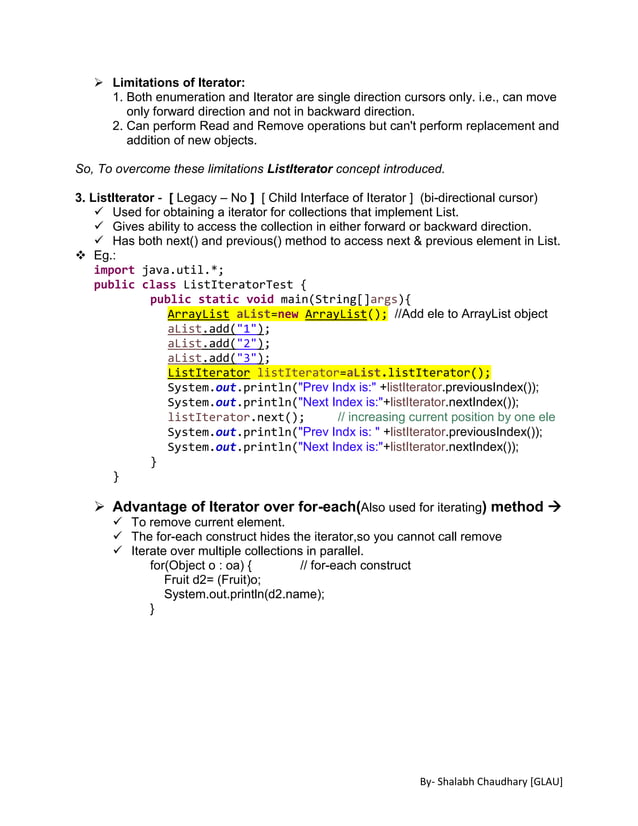 Collections in Java Notes | PDF | Programming Languages | Computing