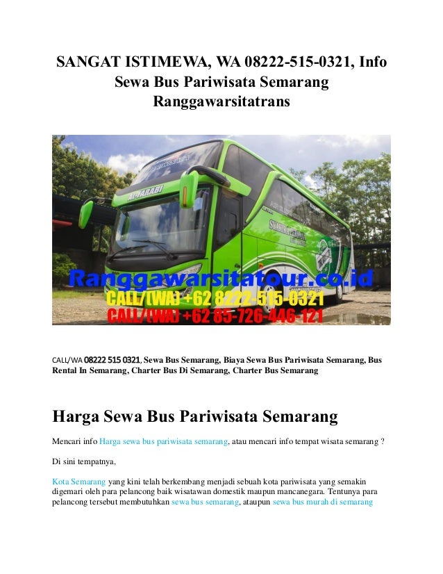 Sangat Istimewa Wa 08222 515 0321 Info Sewa Bus Pariwisata Sangat Istimewa Wa 08222 515 0321 Info Sewa Bus Pariwisata