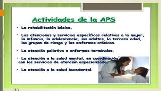 Actividades de APS en enfermería 