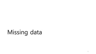 Missing data
11
 
