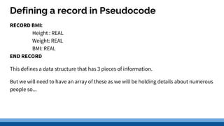 4.3 data structures records | PPTX