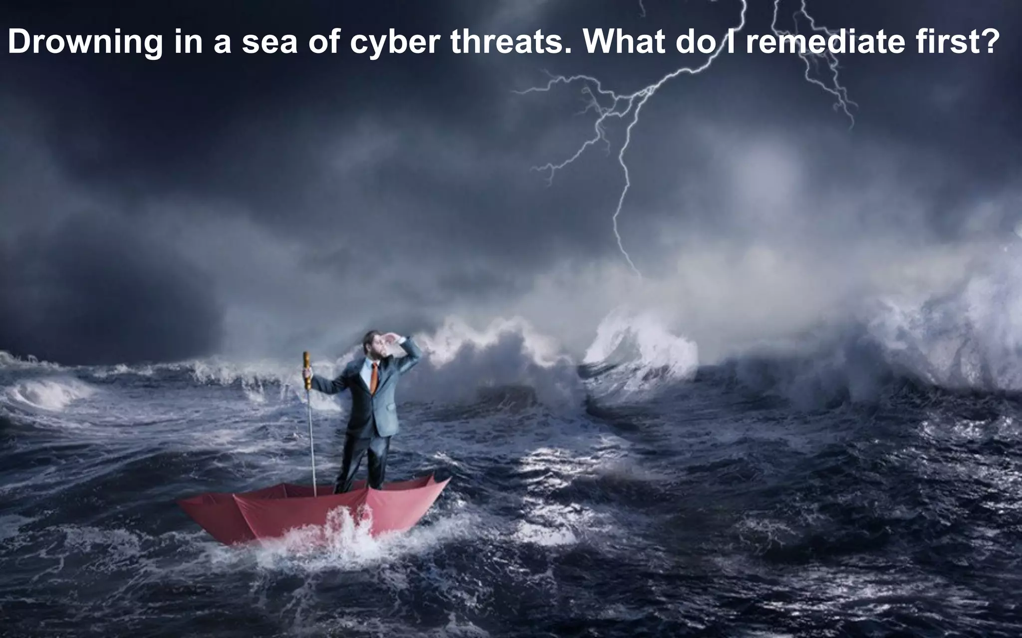 13© 2016 IBM Corporation
Drowning in a sea of cyber threats. What do I remediate first?
 