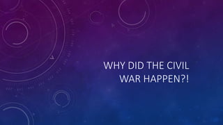 WHY DID THE CIVIL
WAR HAPPEN?!
 
