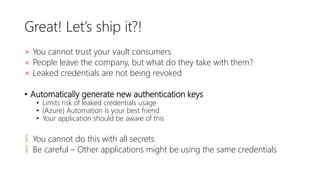Azure Low Lands 2019 - Building secure cloud applications with Azure ...
