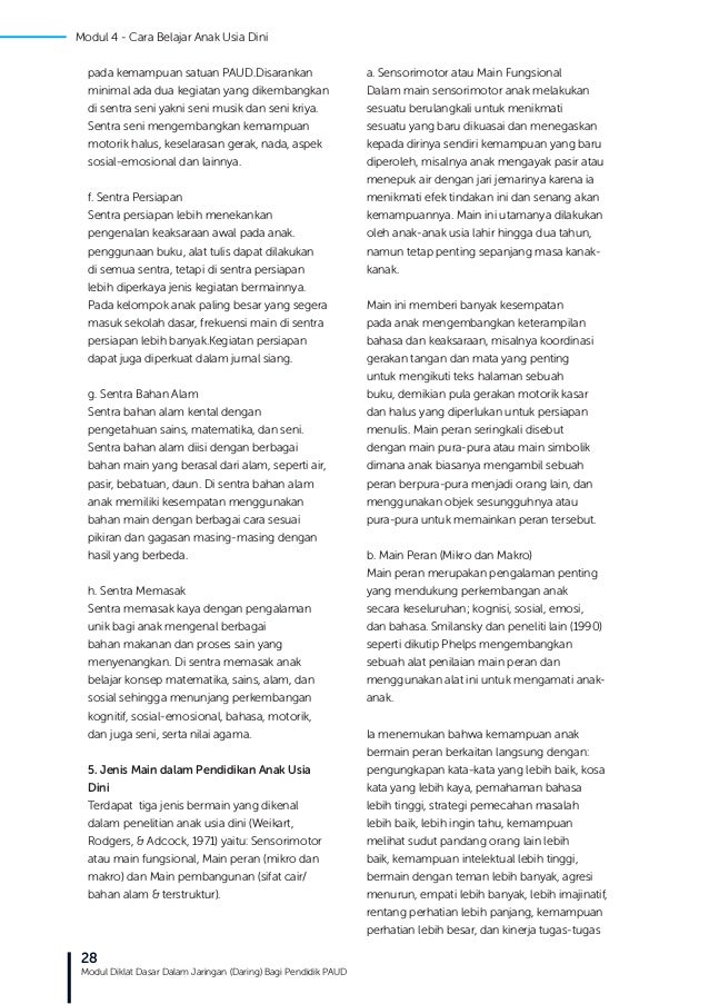 Rangkuman Modul 4 Pengantar Pendidikan Anak Berkebutuhan