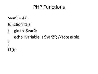 4.2 PHP Function | PPT