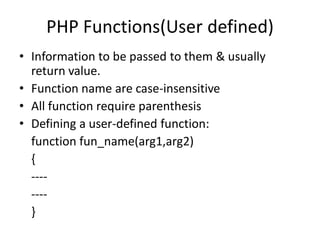 4.2 PHP Function | PDF