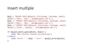 4.3 MySQL + PHP | PPT
