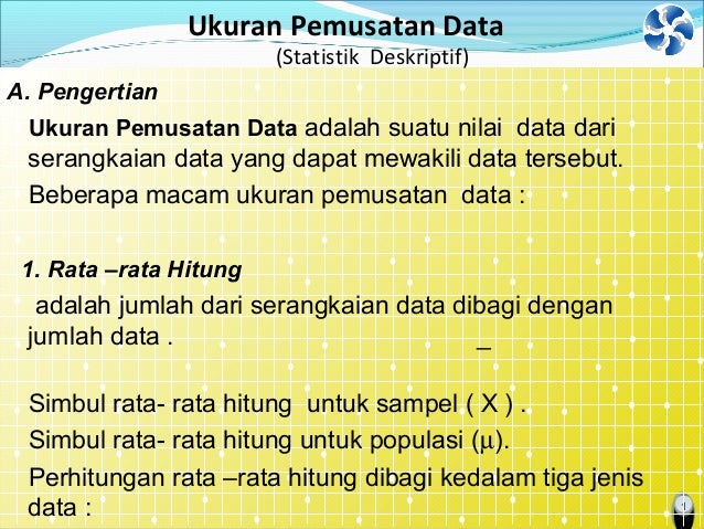 4 Ukuran Pemusatan Data
