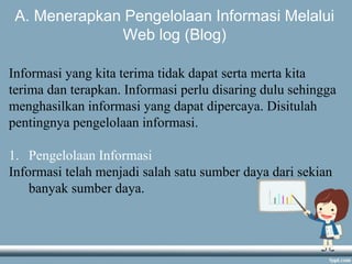 Menerapkan Pengelolaan Informasi Melalui Blog | PDF