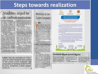 Estimation of Carbon Footprint in Schools & Creation of Low Carbon ...