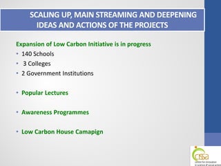 Estimation of Carbon Footprint in Schools & Creation of Low Carbon ...