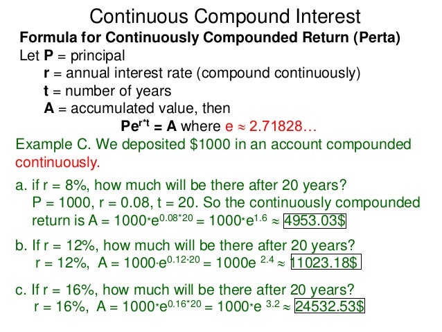 4 3 Continuous Compound Interests Perta T