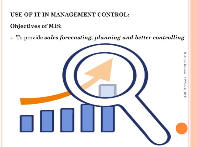 Use Of Computers And Information Technology In Management Control
