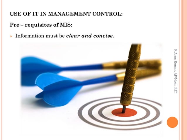 Use Of Computers And Information Technology In Management Control
