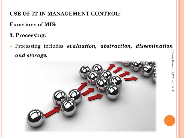 Use Of Computers And Information Technology In Management Control